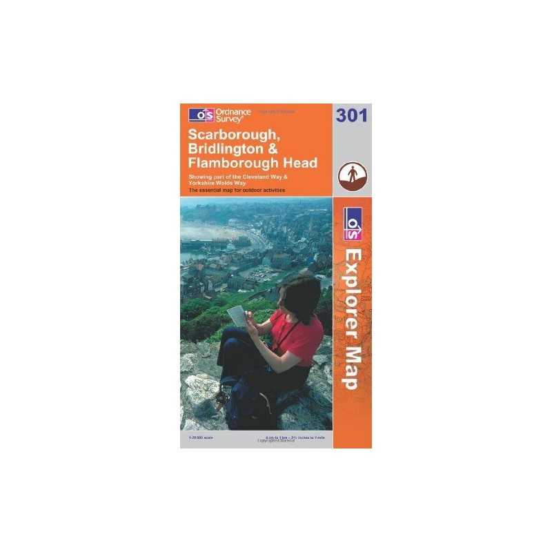 Scarborough, Bridlington and Flamborough... by Ordnance Survey Sheet map, folded
