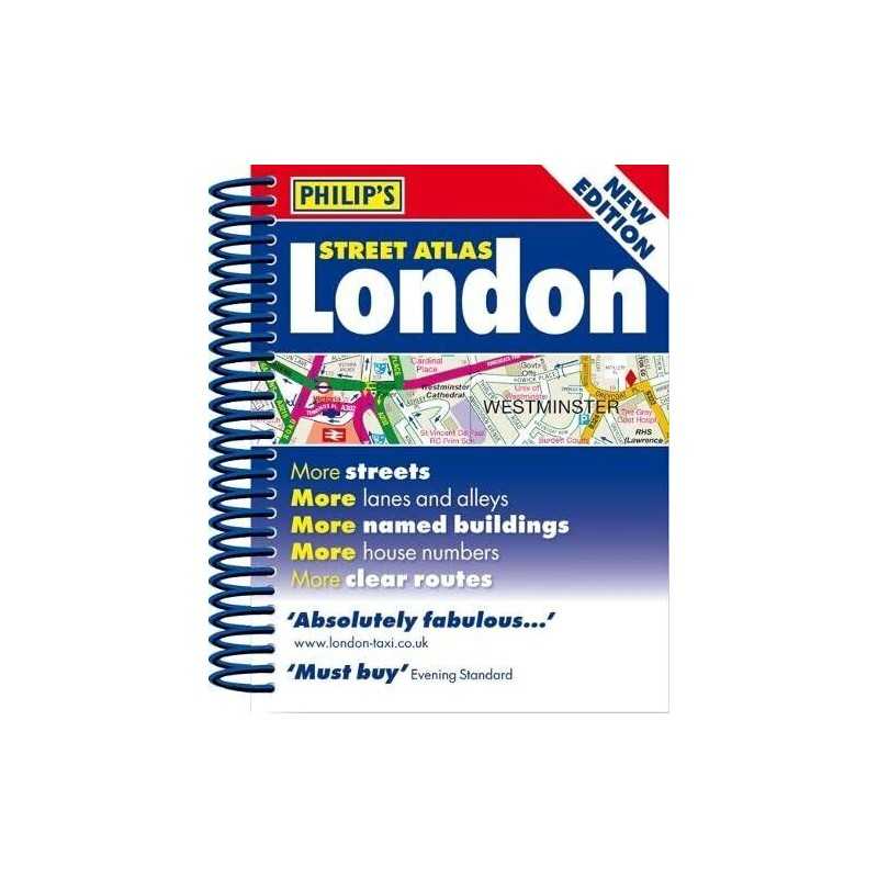 Philips Street Atlas London: Mini Spiral Edition by Philips Maps Book The