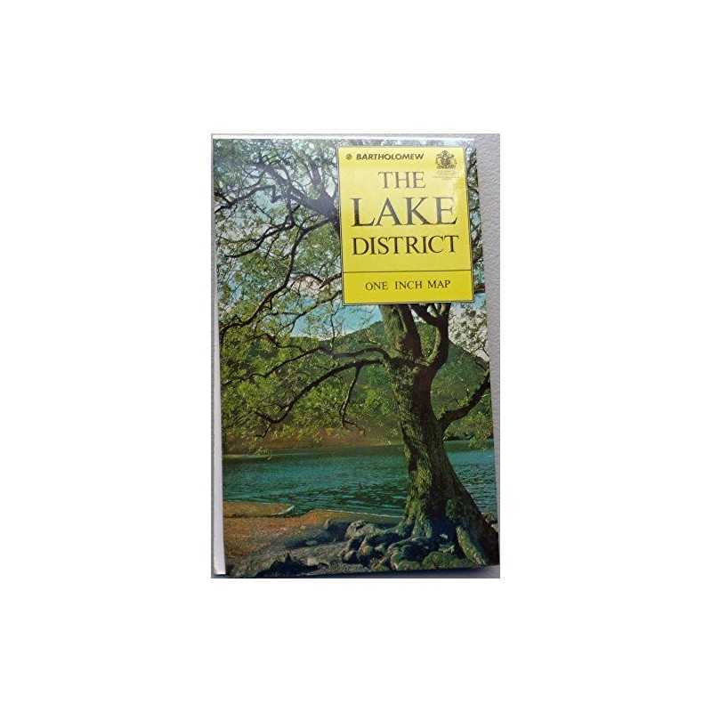 The Lake District Map by John Bartholomew and Son Sheet map Book  Fast
