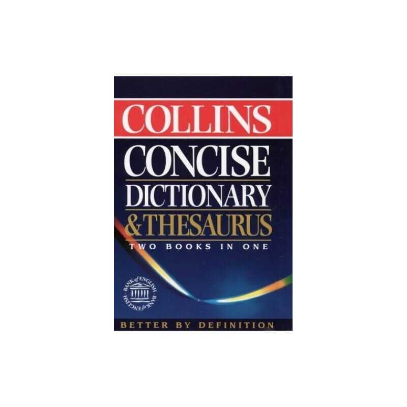 Collins Concise Dictionary and Thesaurus