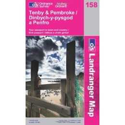 Tenby and Pembroke (OS Landranger Map) by Ordnance Survey Sheet map, folded The