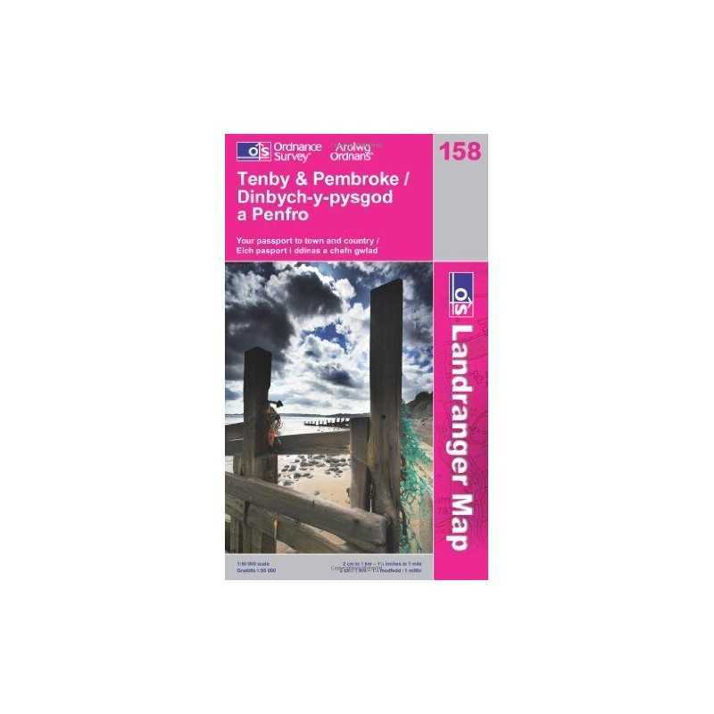 Tenby and Pembroke (OS Landranger Map) by Ordnance Survey Sheet map, folded The