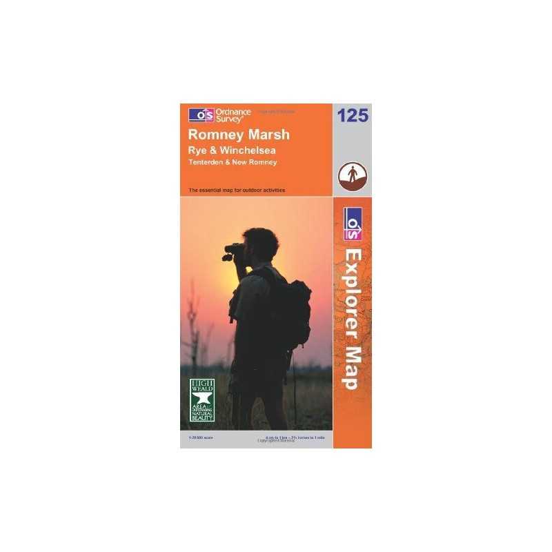 Romney Marsh, Rye and Winchelsea (Explor... by Ordnance Survey Sheet map, folded