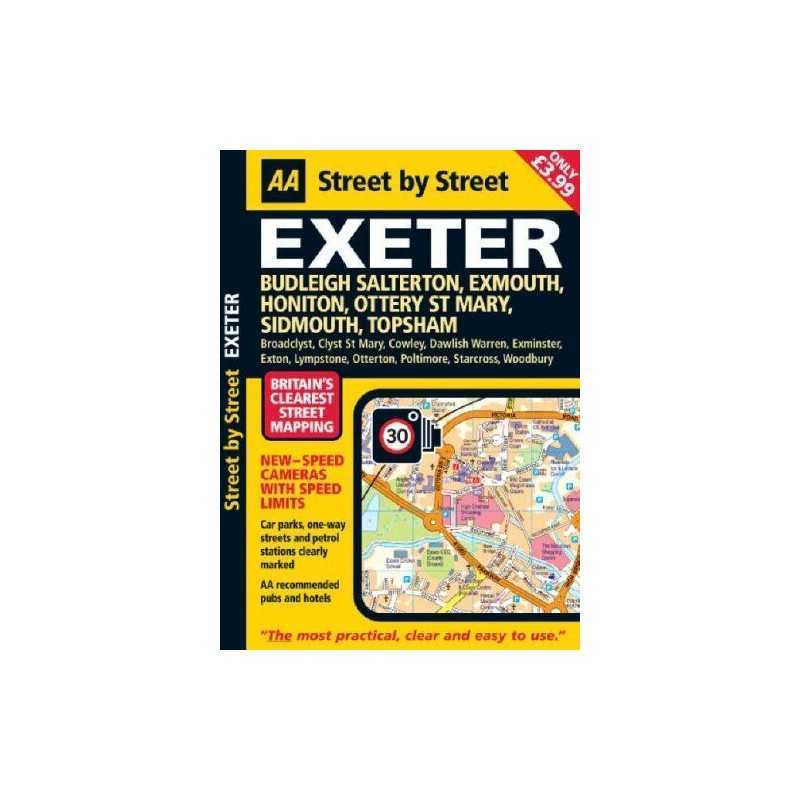 Exeter Midi (AA Street by Street) by AA Publishing Paperback Book  Fast
