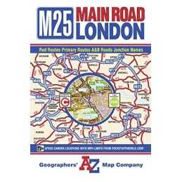 Main Road Map of London (A-Z Road Map) by A?Z maps Book