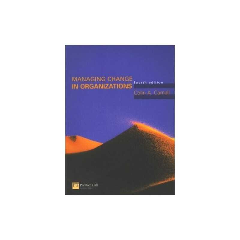 Managing Change in Organizations by Carnall, Colin Paperback Book  Fast