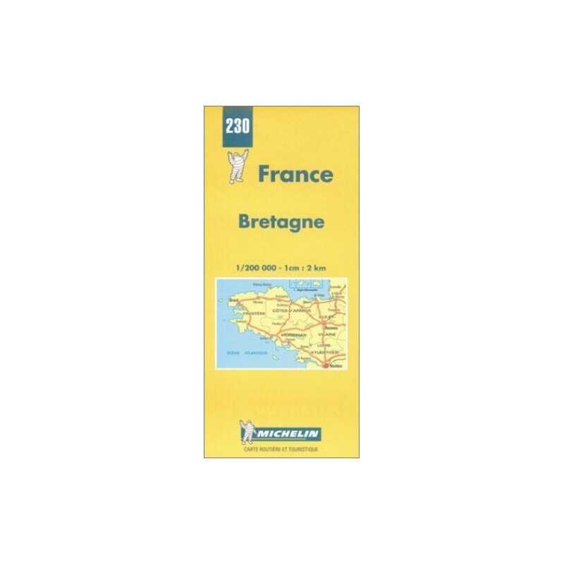 Brittany: No.230 (Michelin Maps) by Pneu Michelin Sheet map, folded Book The