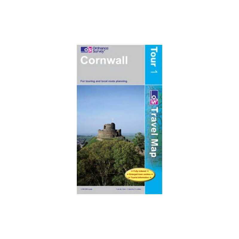 Cornwall (OS Travel Map - Tour Map): She... by Ordnance Survey Sheet map, folded