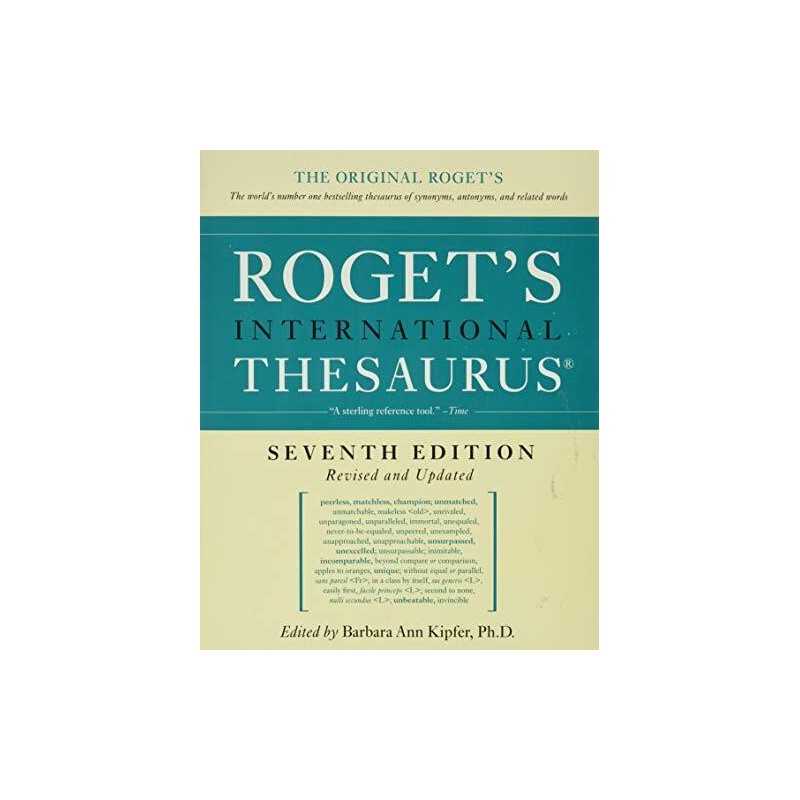 Rogets International Thesaurus by Kipfer, Barbara Ann Book