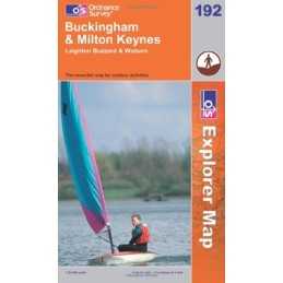 Buckingham and Milton Keynes (Explorer M... by Ordnance Survey Sheet map, folded