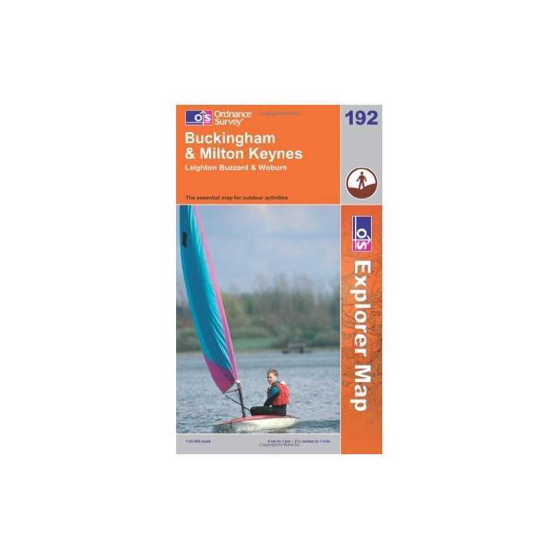 Buckingham and Milton Keynes (Explorer M... by Ordnance Survey Sheet map, folded