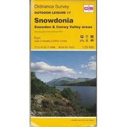Snowdonia - Snowdon and the Conwy Valley... by Ordnance Survey Sheet map, folded