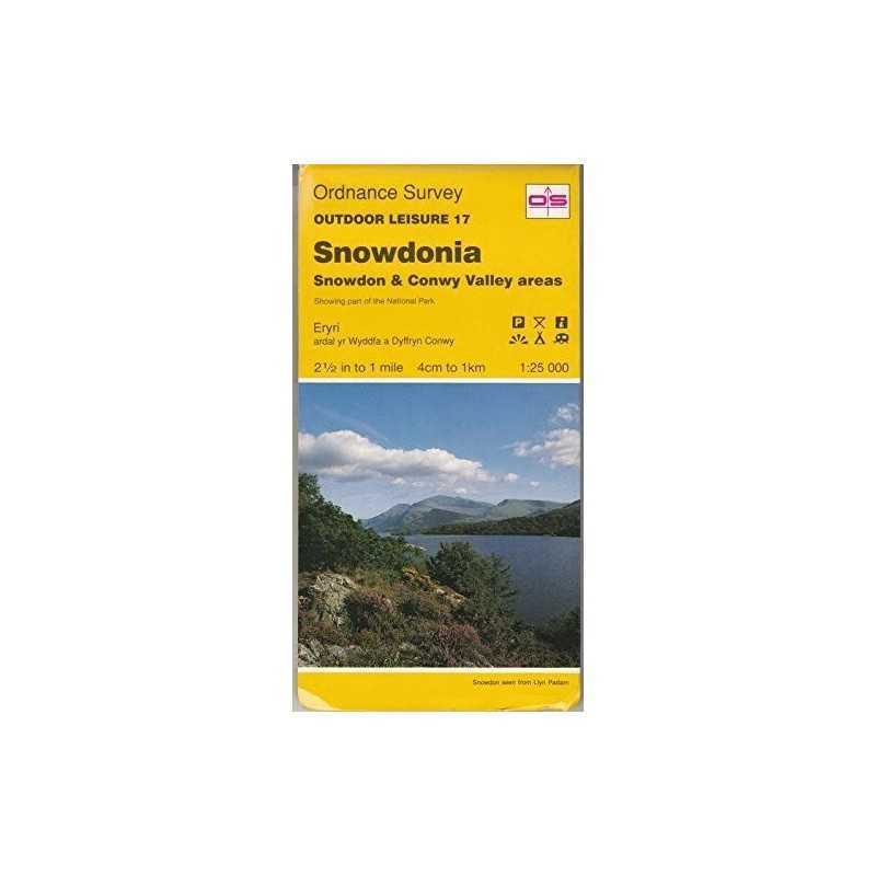 Snowdonia - Snowdon and the Conwy Valley... by Ordnance Survey Sheet map, folded