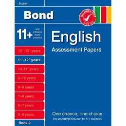 Bond English Assessment Papers 11+-12+ years Book 2 by Lindsay, Sarah Book The