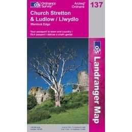Ludlow, Church Stretton and Wenlock Edge... by Ordnance Survey Sheet map, folded