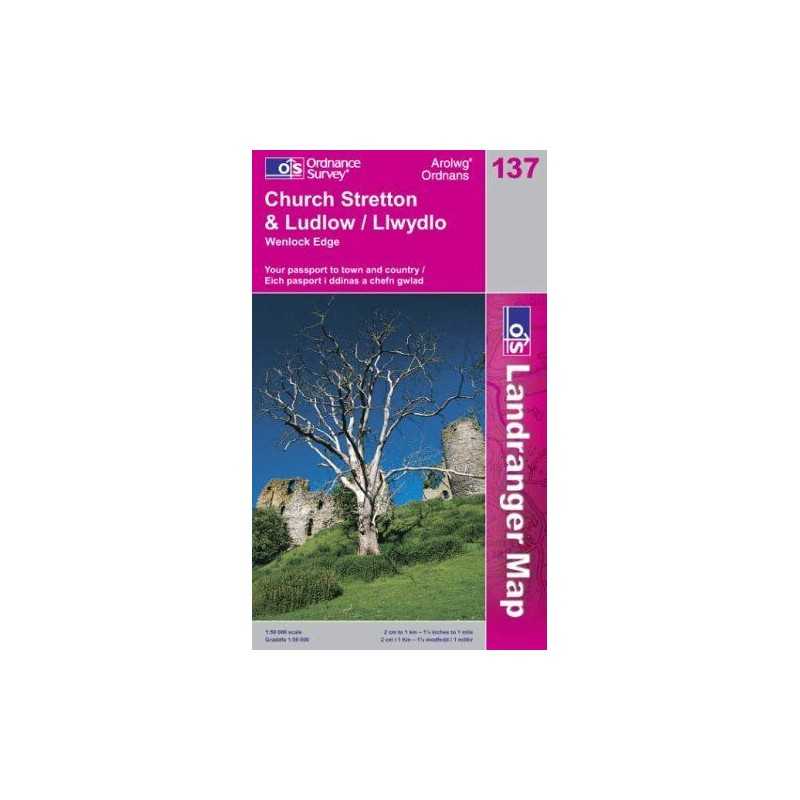 Ludlow, Church Stretton and Wenlock Edge... by Ordnance Survey Sheet map, folded