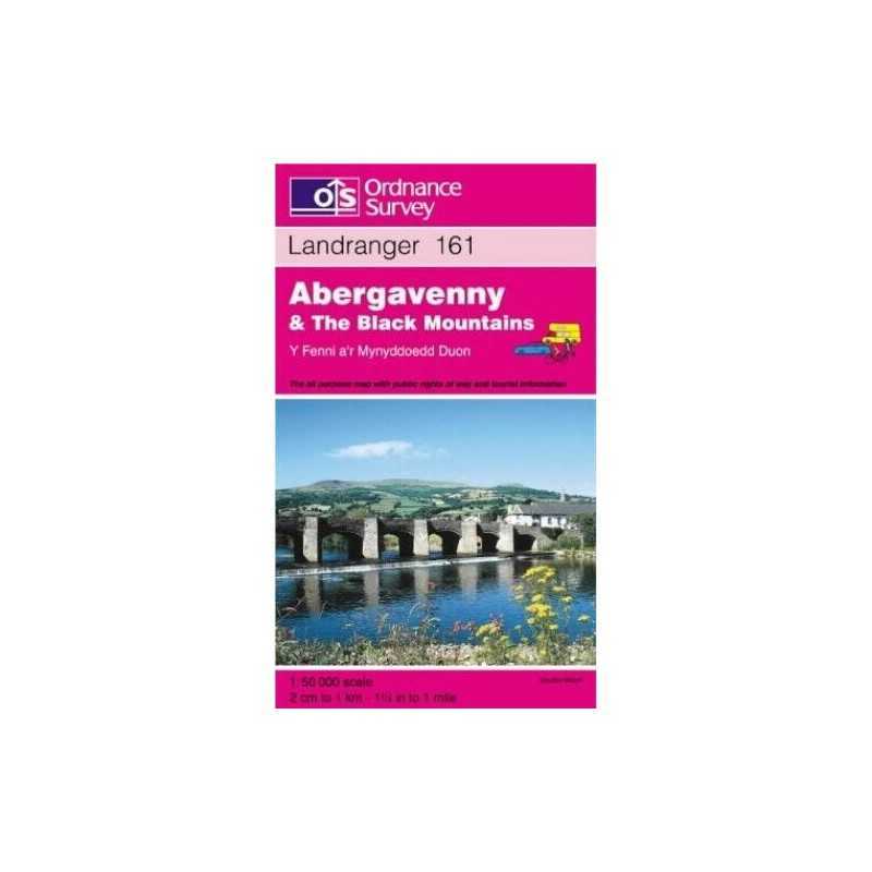 Abergavenny and the Black Mountains (Lan... by Ordnance Survey Sheet map, folded