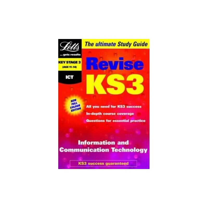 ICT: Revise KS3 Study Guides (Letts Revise Key Sta... by Sadler, David Paperback