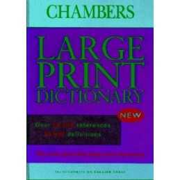 Chambers Dictionary: Large Print Edition by unknown Hardback Book  Fast