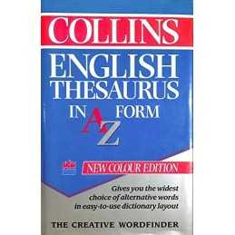 Collins English Thesaurus in A-Z Form Hardback Book