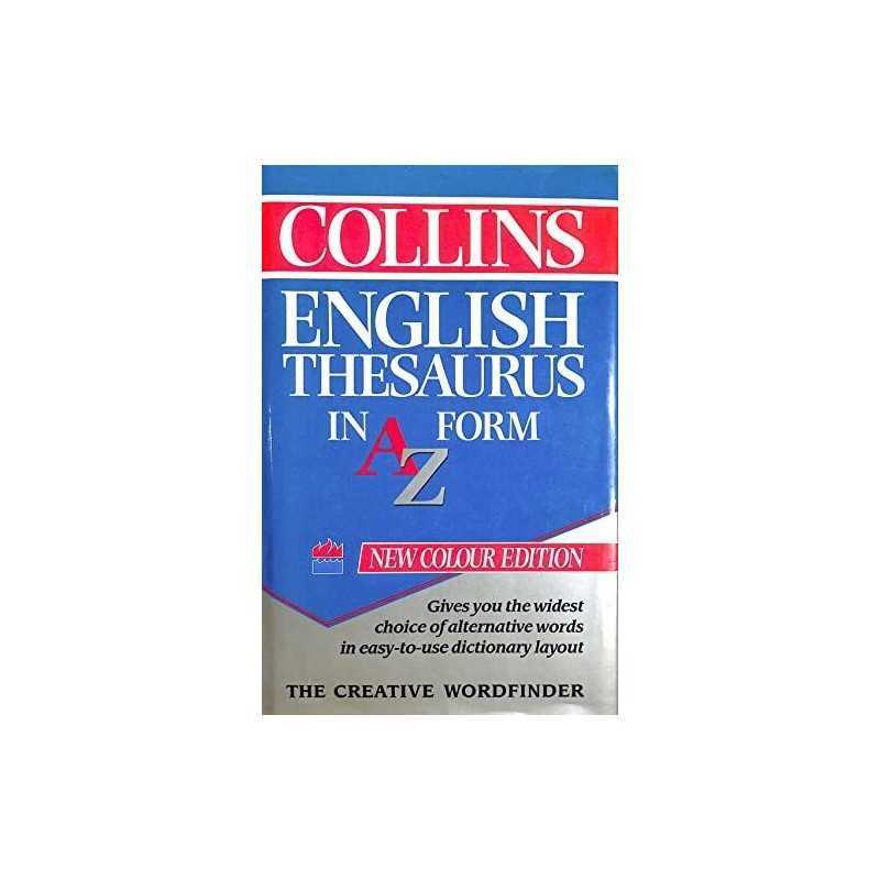 Collins English Thesaurus in A-Z Form Hardback Book