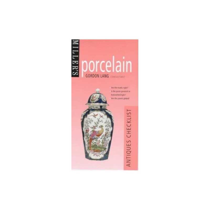 Porcelain (Millers Antiques Checklist) by Miller, Martin Hardback Book The