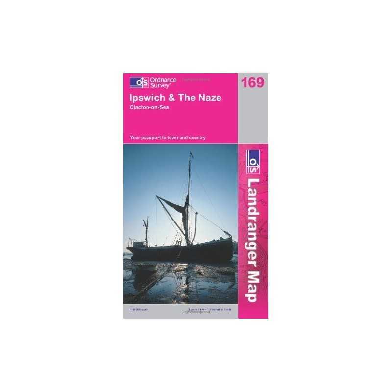 Ipswich and the Naze, Clacton-on-Sea (La... by Ordnance Survey Sheet map, folded