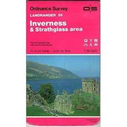 Inverness and Strathglass Area (Sheet 26... by Ordnance Survey Sheet map, folded