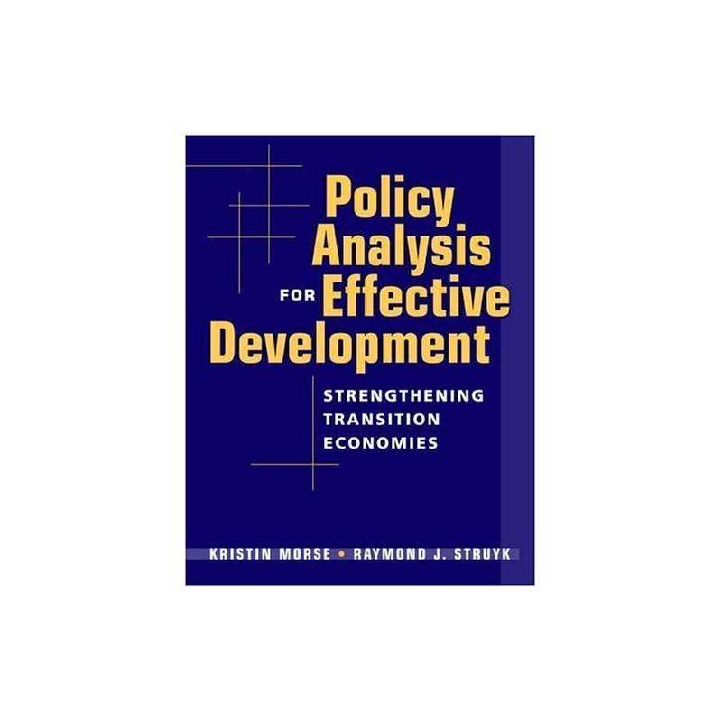 Policy Analysis for Effective Develo..., Morse, Kristin