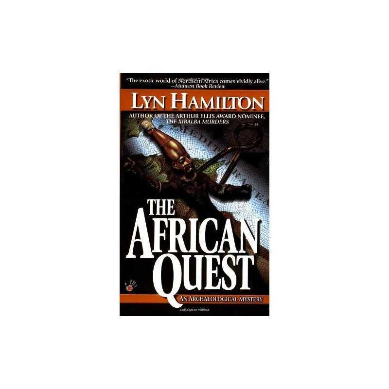 The African Quest (Archaeological Mystery) by Hamilton, Lyn Sheet map Book The