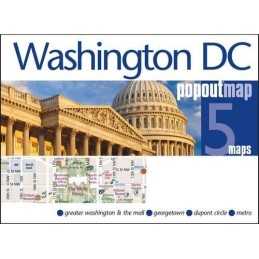 Washington DC Popout Map (Popout Maps), PopOut Maps