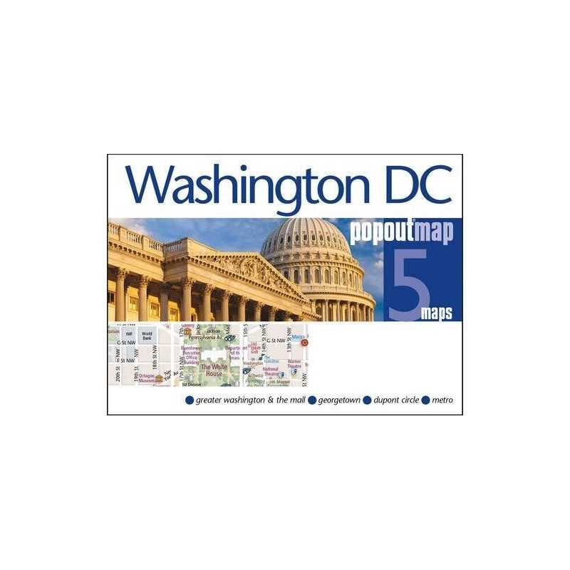 Washington DC Popout Map (Popout Maps), PopOut Maps