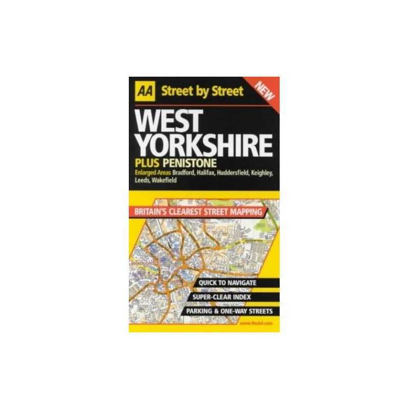 AA Street by Street Yorkshire, West Hardback Book