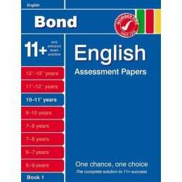 Bond English Assessment Papers 10-11+ Years Book 1 by Lindsay, Sarah Book The