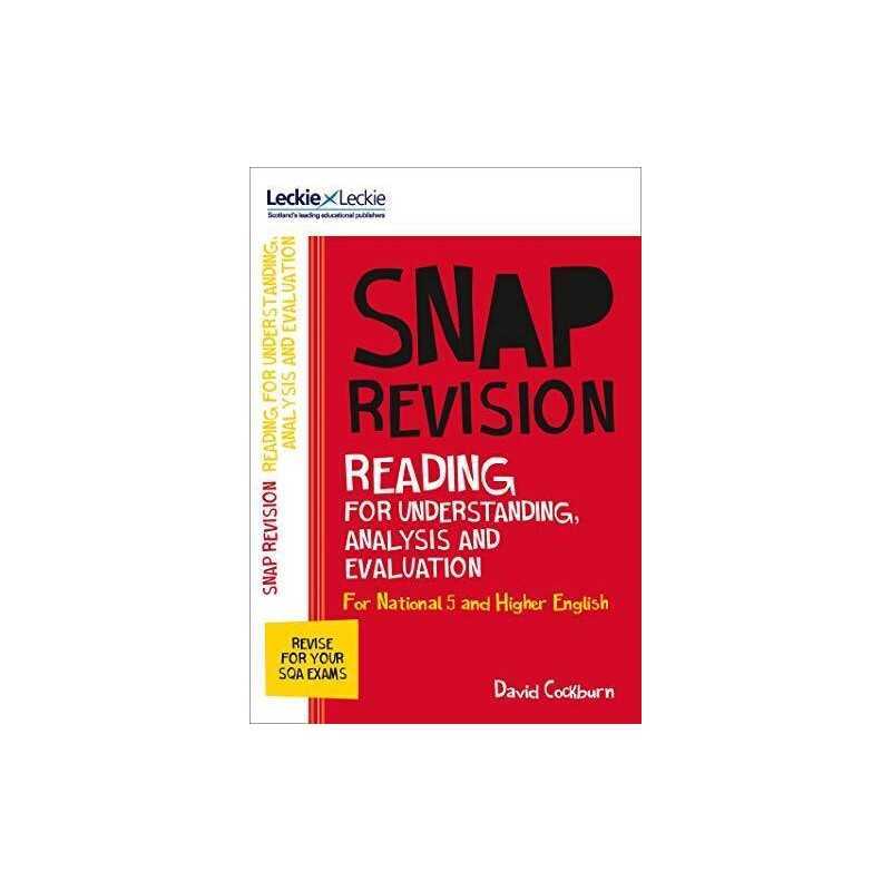 National 5/Higher English Revision: Reading for Understand... by Cockburn, David