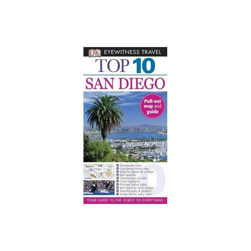 Top 10 San Diego [With Map] (DK Eyewitness Top 10 Travel Gu... by Barrus, Pamela