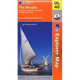 The Broads (OS Explorer Map) by Ordnance Survey Sheet map, folded Book