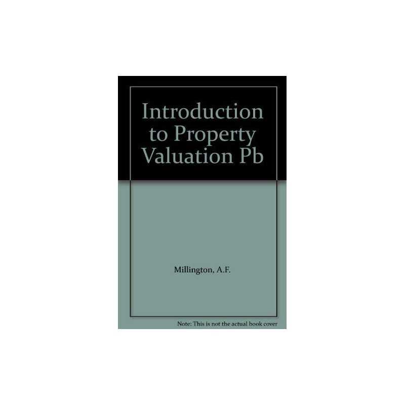 An Introduction to Property Valuation by Millington, A.F. Paperback Book The