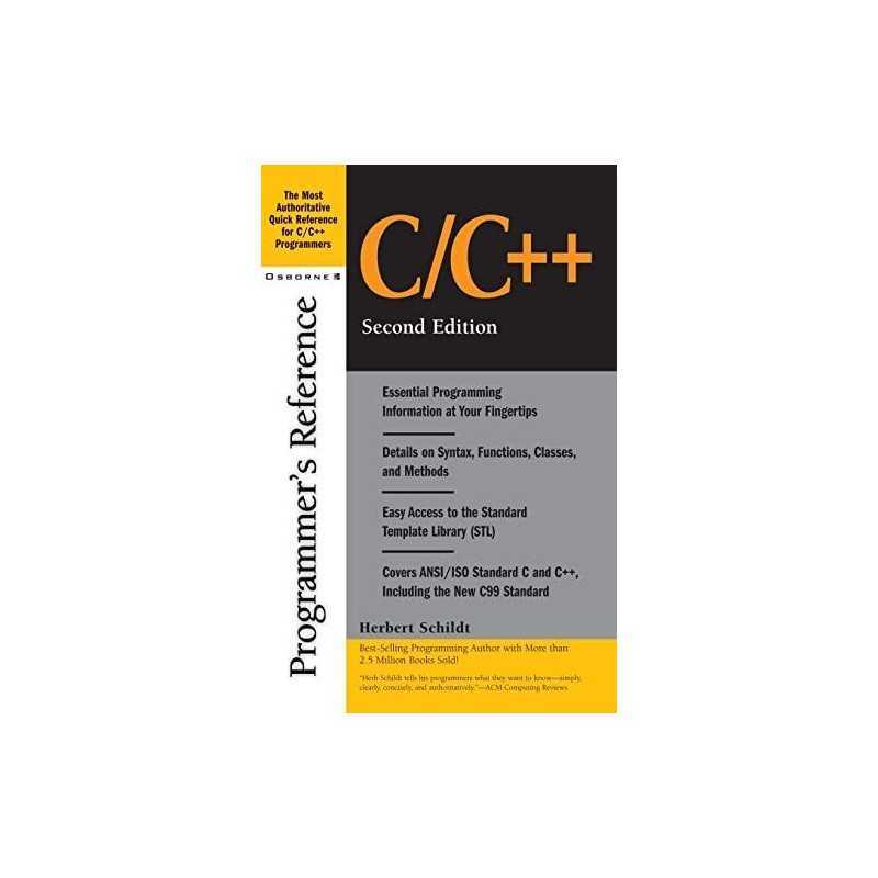 C/C++: Volume 2 (Programmers Reference) by Schildt, Herbert Paperback Book The