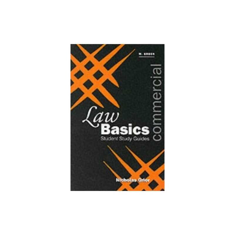 Commercial Law Basics (Greens Law Basics S.) by Grier, Nicholas Book Book The