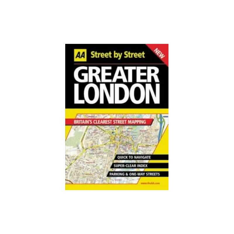 AA Street by Street Greater London by AA Publishing Hardback Book  Fast