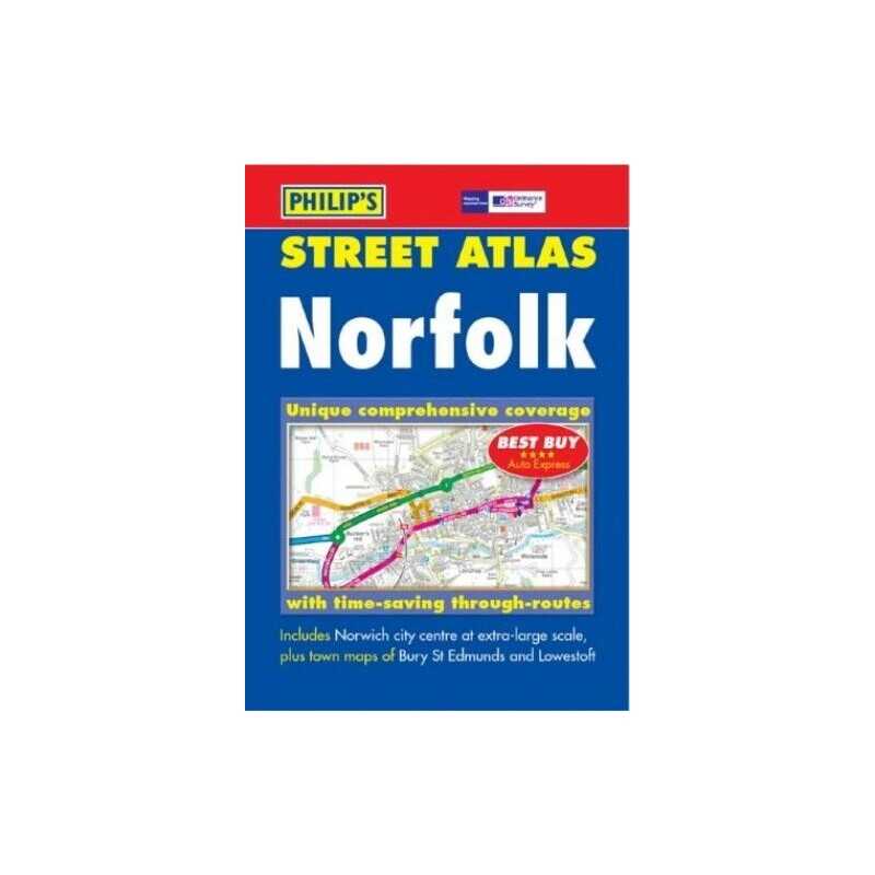 Street Atlas Norfolk by Britain, Great Spiral bound Book