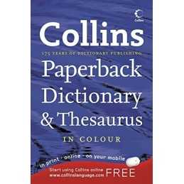 Collins Paperback Dictionary and Thesaurus Paperback Book