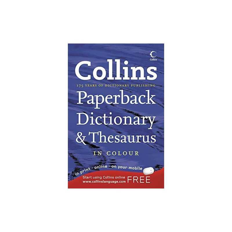Collins Paperback Dictionary and Thesaurus Paperback Book