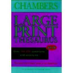 Chambers Large Print Thesaurus Hardback Book