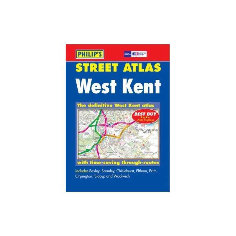 Philips Street Atlas West Kent: Pocket by Philips Maps Paperback Book The