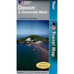 Devon and Somerset West (OS Travel Map -... by Ordnance Survey Sheet map, folded