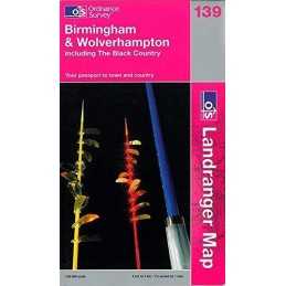 Birmingham and Wolverhampton (OS Landran... by Ordnance Survey Sheet map, folded