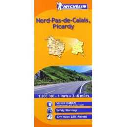 Nord-Pas-de-Calais, Picardie (Michelin Regional... by Michelin Sheet map, folded