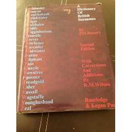 Dictionary of British Surnames Hardback Book